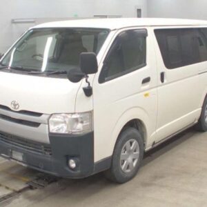 2014 Toyota Hiace Van white diesel used car Japan export