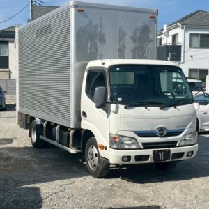 2014 Hino Dutro Hybrid white hybrid used car Japan export