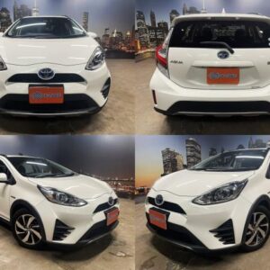 2017 Toyota Aqua pearl gasoline used car Japan export
