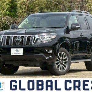 2023 Toyota Land Cruiser Prado black gasoline used car Japan export