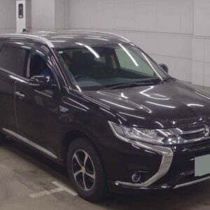 2016 Mitsubishi Outlander Phev black gasoline used car Japan export