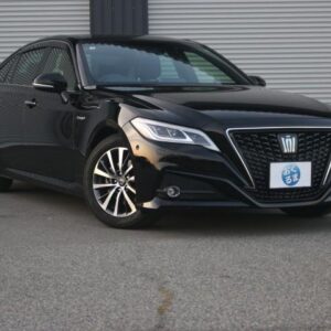 2019 Toyota Crown Hybrid black hybrid used car Japan export