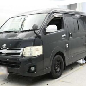 2010 Toyota Hiace Van black diesel used car Japan export