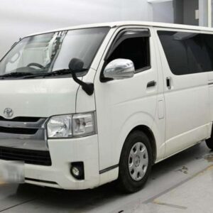 2015 Toyota Hiace Van white diesel used car Japan export