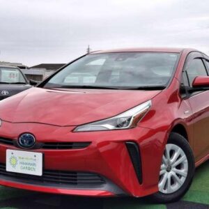 2019 Toyota Prius red hybrid used car Japan export