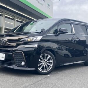 2016 Toyota Vellfire black gasoline used car Japan export