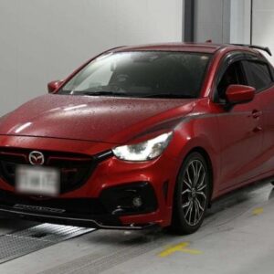 2016 Mazda Demio red diesel used car Japan export