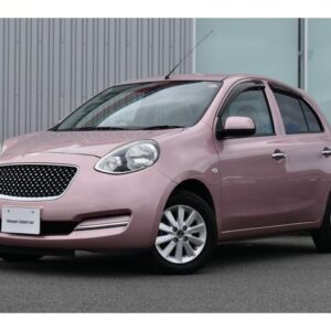 2016 Nissan March pink gasoline used car Japan export