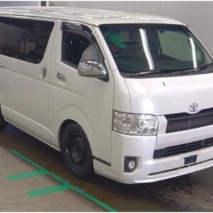 2014 Toyota Hiace Van pearl diesel used car Japan export