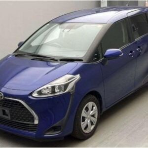 2022 Toyota Sienta blue gasoline used car Japan export