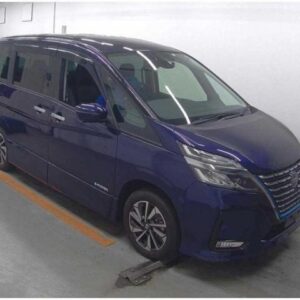2022 Nissan Serena blue gasoline used car Japan export