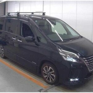 2021 Nissan Serena black gasoline used car Japan export