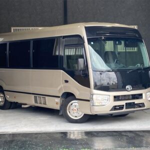 2018 Toyota Coaster gold diesel used car Japan export