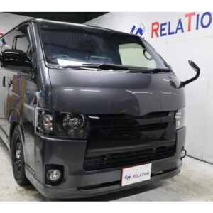 2019 Toyota Hiace Van gray diesel used car Japan export