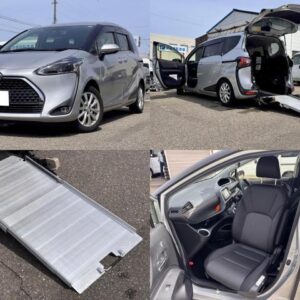 2021 Toyota Sienta silver gasoline used car Japan export