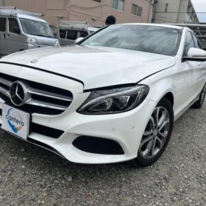 2016 Mercedes Benz C-Class white gasoline used car Japan export