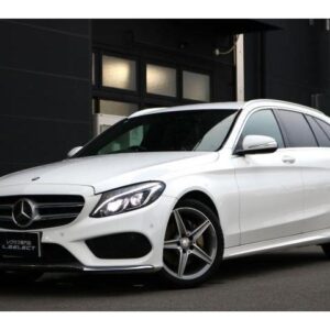 2015 Mercedes Benz C-Class Stationwagon white gasoline used car Japan export