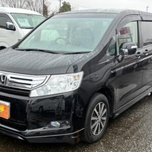 2011 Honda Stepwagon black gasoline used car Japan export