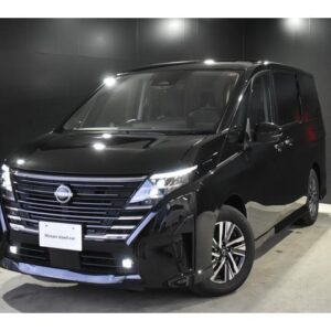 2024 Nissan Serena black gasoline used car Japan export
