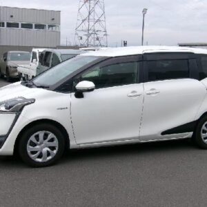 2018 Toyota Sienta white gasoline used car Japan export