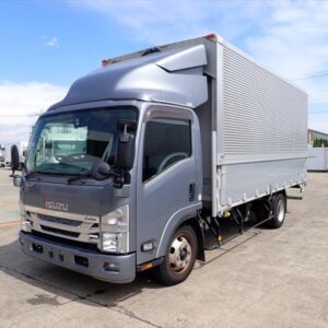 2015 Isuzu Elf Truck gray diesel used car Japan export