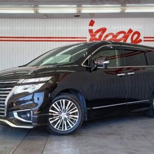 2018 Nissan Elgrand black gasoline used car Japan export