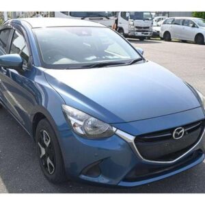 2019 Mazda Demio blue gasoline used car Japan export