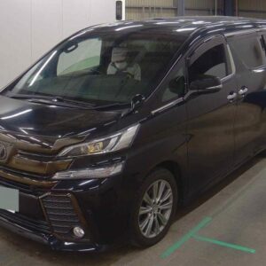 2016 Toyota Vellfire black gasoline used car Japan export