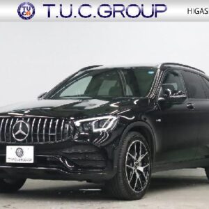 2021 Mercedes Amg Glc black gasoline used car Japan export