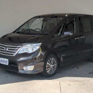 2014 Nissan Serena tea hybrid used car Japan export