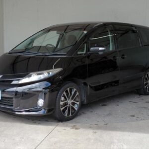 2013 Toyota Estima black gasoline used car Japan export