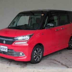 2017 Suzuki Solio Bandit red hybrid used car Japan export