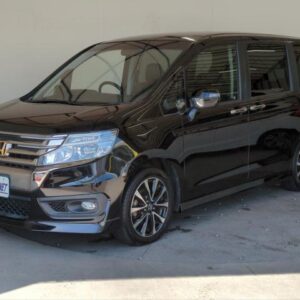 2013 Honda Stepwagon Spada black gasoline used car Japan export