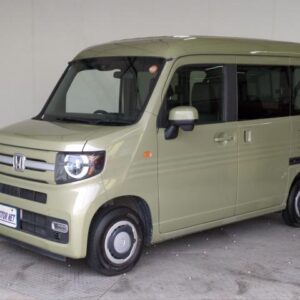 2022 Honda N-Van Plus Style green gasoline used car Japan export