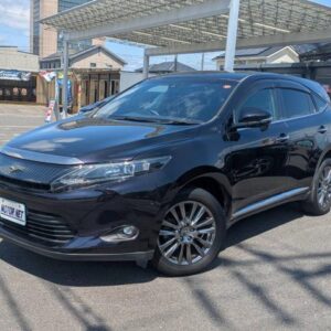 2014 Toyota Harrier black gasoline used car Japan export