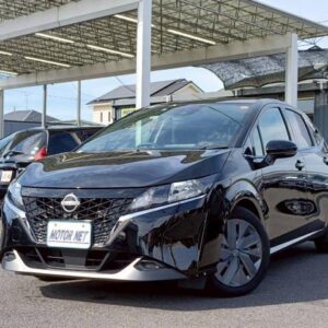 2021 Nissan Note black hybrid used car Japan export