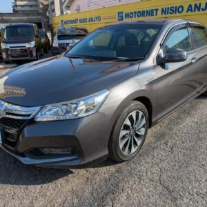 2014 Honda Accord Hybrid gray hybrid used car Japan export