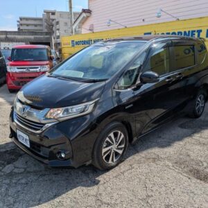 2017 Honda Freed Plus Hybrid black hybrid used car Japan export