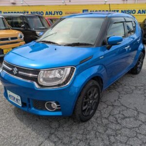 2019 Suzuki Ignis blue hybrid used car Japan export
