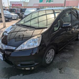 2012 Honda Fit Shuttle Hybrid black hybrid used car Japan export
