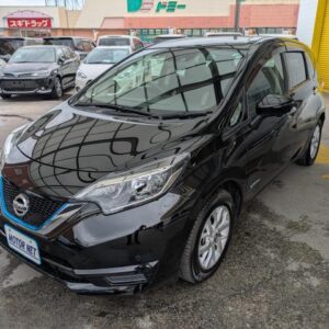 2019 Nissan Note black hybrid used car Japan export