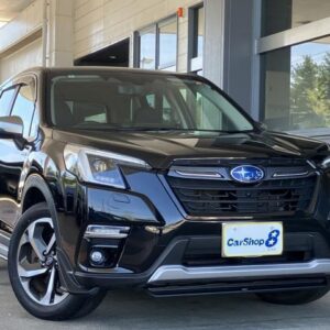 2022 Subaru Forester black hybrid used car Japan export