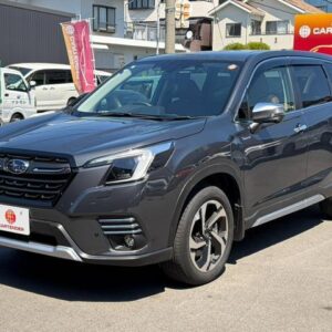 2023 Subaru Forester gray hybrid used car Japan export