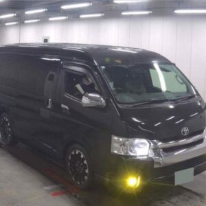 2016 Toyota Hiace Van black gasoline used car Japan export