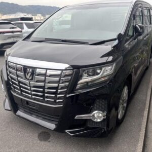 2015 Toyota Alphard black gasoline used car Japan export