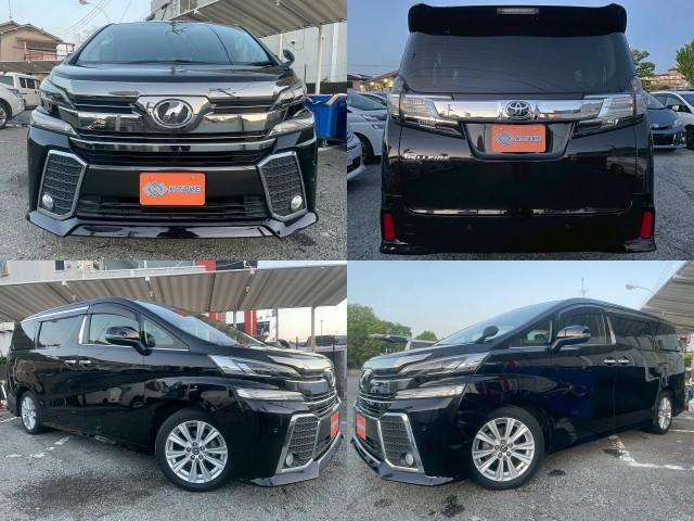 Ref:AUX-23282593 TOYOTA VELLFIRE 2015 1 2015 Toyota Vellfire black gasoline used car Japan export