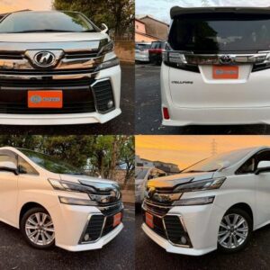 2015 Toyota Vellfire pearl gasoline used car Japan export