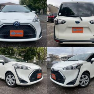 2021 Toyota Sienta pearl gasoline used car Japan export