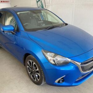 2017 Mazda Demio blue gasoline used car Japan export