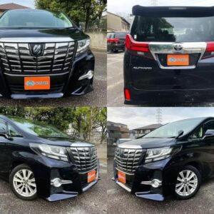 2017 Toyota Alphard black gasoline used car Japan export